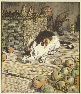 Talo, jonka Jack rakensi (väri litho) tekijältä Randolph Caldecott