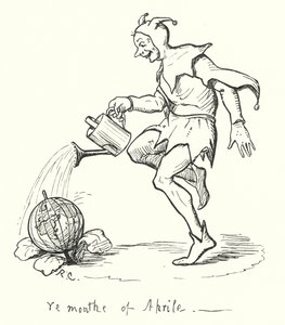 Huhtikuu (kaiverrus) tekijältä Randolph Caldecott