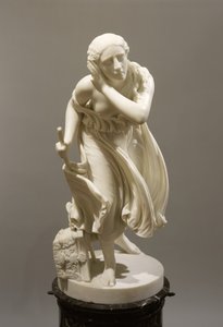 Nydia, Pompejin sokea kukkatyttö, n. 1888 (marmori) tekijältä Randolph Rogers