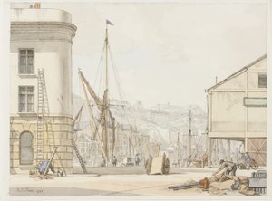 Hotel de Paris, Dover (muste ja akvarelli paperille)