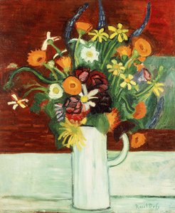 Kukkakimppu maljakossa; Bouquet de Fleurs dans un Vase (Kukkakimppu maljakossa) tekijältä Raoul Dufy