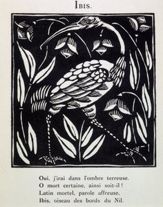 Ibis - teoksessa "Le Bestiaire ou cortege d