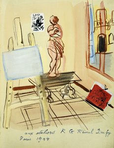 Ateljeessa; Dans l