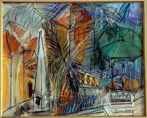 Jardin public a Hyeres tekijältä Raoul Dufy