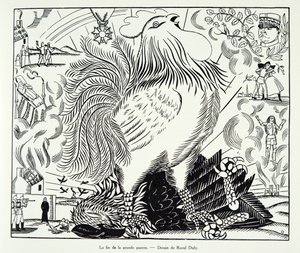 Suuren sodan loppu, teoksesta Histoire de la Troisieme Republique, Vol. I, Poliittinen historia, julkaisu 1933 (litografia). tekijältä Raoul Dufy
