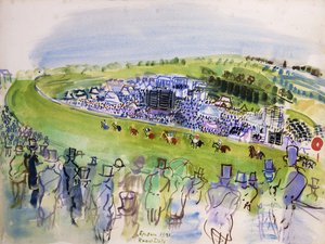 Le Jour du Derby (Epsom, Royal Enclosure) tekijältä Raoul Dufy