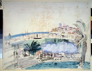 Rautatie on Antibes tekijältä Raoul Dufy