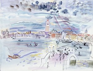 Riva degli Schiavoni, Venetsia tekijältä Raoul Dufy
