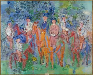 Ratsumiehet metsässä tekijältä Raoul Dufy