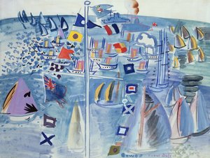 Regatta Cowesissa (akvarelli paperille)