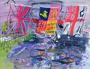 Henleyn regatta, noin 1933 (guassi). tekijältä Raoul Dufy