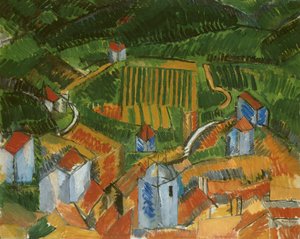 Vence maisema tekijältä Raoul Dufy