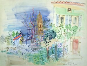 Näkymä Perpignaniin tekijältä Raoul Dufy