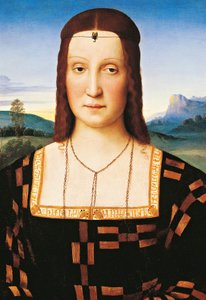 Urbinon herttuattaren Elisabetta Gonzagan muotokuva, n. 1504 (öljy paneelissa)