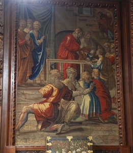 Ananiaksen kuolema, Mortlaken työpaja tekijältä after Raphael