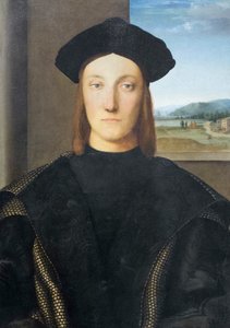 Retrato de Guidobaldo da Montefeltro Finlandês tekijältä Raphael (1483-1520)