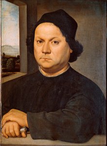 Taidemaalari Pietro Peruginon (n. 1448-1523) muotokuva sanoi Rafaelin Perugin-maalauksen (Raffaello Sanzio 1483 - 1520) tekijältä Raphael