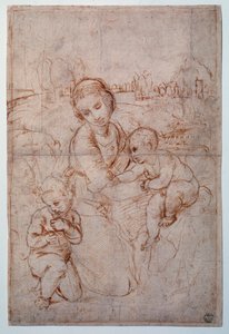 Prinssi Esterhazyn neitsyt -tutkimus - Piirustus, n. 1507-1508 tekijältä Raphael