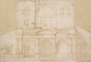 Arkkitehtisuunnittelu Villa Madama, 1500-luvun alku tekijältä Raphael