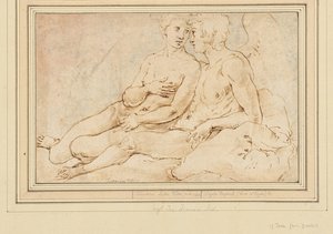 Cupid and Psyche, noin 1540. tekijältä Raphael