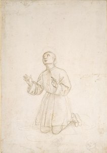 Nuoren polvistuva hahmo, c1503 tekijältä Raphael
