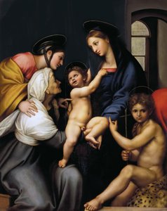 Madonna of the Impintage, 1513-1514. tekijältä Raphael