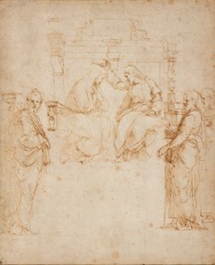 Neitsyen kruunaus, 1500-luvun alku tekijältä Raphael