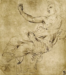 Muse Euterpe tekijältä Raffaello Sanzio Raphael