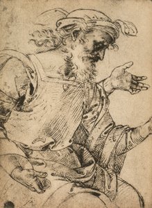 Profeetta Hesekiel; piirustus Raphael. Gallerie dellAccademia, Venetsia tekijältä Raffaello Sanzio Raphael