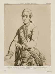 Paroni Gideon von Laudon, Itävallan kenraali, noin 1790