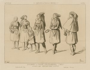 Saksalaiset kansallispuvut - Saksi-Altenburgin herttuakunta (1815)