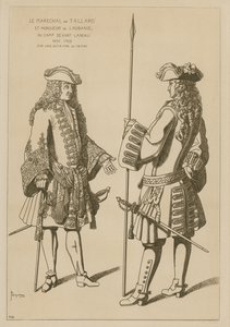 Tallardin marsalkka ja herra Laubanie leirillä ennen Landaun taistelua marraskuussa 1703