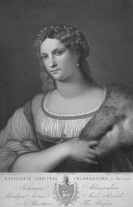 "La Fornarina", 1814. tekijältä Raphael Morghen