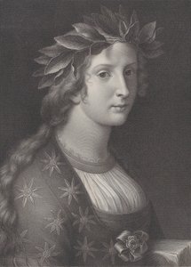 Runous, nainen, jolla on laakerikruunu, 1827