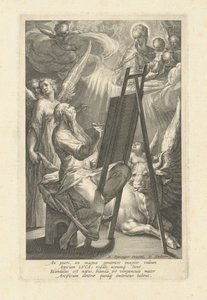 Pyhä Luukas maalasi Neitsyt, 1580-luku.