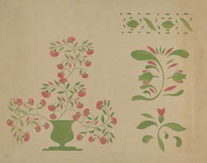 Stensiliseinäkoriste, c. 1936. tekijältä Ray Holden