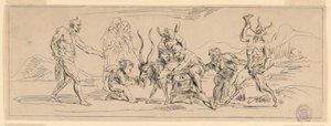 Bacchanalia vuohen kanssa