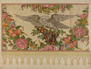 Chintz Valance pylvässänkyyn, c. 1935.