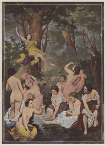 Uimarit (väri litho) tekijältä Raymond Quinsac (after) Monvoisin