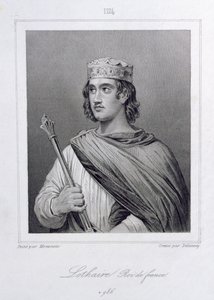 Lothair (941-986) Ranskan kuningas, kaiverrus Delannoy