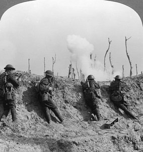 Taistelukenttä, Passchendaele, Belgia, Ensimmäinen maailmansota, 1914-1918. tekijältä Realistic Travels Publishers
