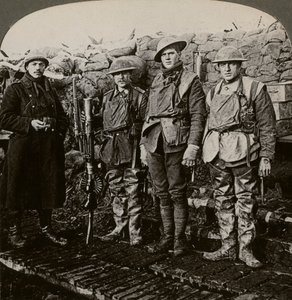 Lewis-konepistoolit, Hollebeke, Belgia, Ensimmäinen maailmansota, 1914-1918. tekijältä Realistic Travels Publishers