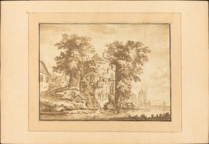 hollantilainen maisema tekijältä Regina Schönecker after Abraham Rademaker