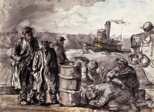 Satamassa tekijältä Reginald Marsh