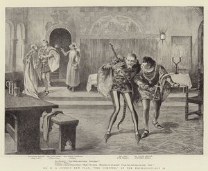 H. A. Jonesin uusi näytelmä "The Tempter" Haymarketissa, II näytös (litografia). tekijältä Reginald Thomas Cleaver