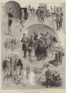 Persoonallisuudet piirustussalissa (litografia) tekijältä Reginald Thomas Cleaver