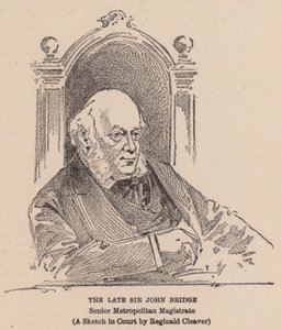 Edesmennyt Sir John Bridge (litografia) tekijältä Reginald Thomas Cleaver
