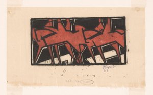 Ratsastajat hevosen selässä tekijältä Reijer Stolk (signed by artist)