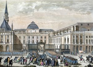 Bailly Pariisin parlamentissa. 1794-1804 (kaiverrus).