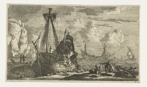 Vaixell de vela desmantellat Quelque navires (títol de la sèrie) Alguns velers (títol de la sèrie) acaben tekijältä Reinier Nooms
